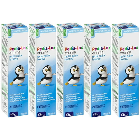Fleet Pedia-Lax Enema 2.25 fl oz (66 ml) (5 Pack)