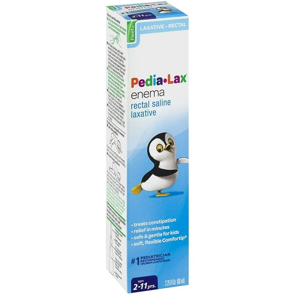 Fleet Pedia-Lax Enema For Children For Ages 2 To 11 Years - 2.25 Oz