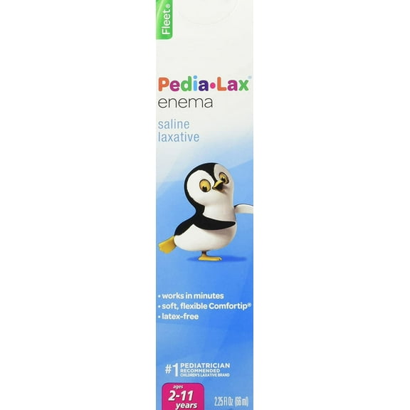 Fleet Pedia-Lax Enema Saline Laxative - 2.25 Oz, 3-Pack