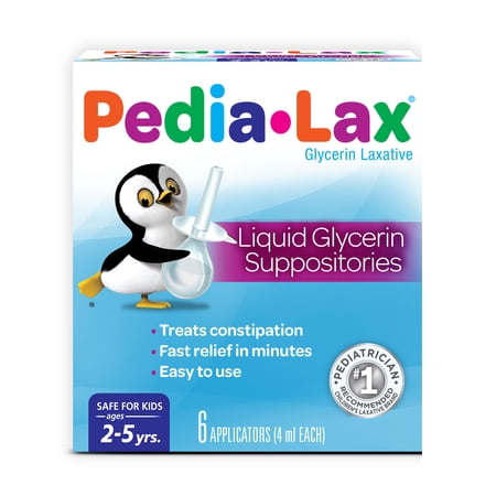 Fleet Pedia-Lax Liquid Glycerin Suppositories 6 Each (Pack of 3)