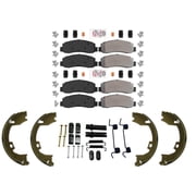 Fleet Performance Disc Brake Pads Parking for Ford F350 05-09 4x4 Dual Rear Whl