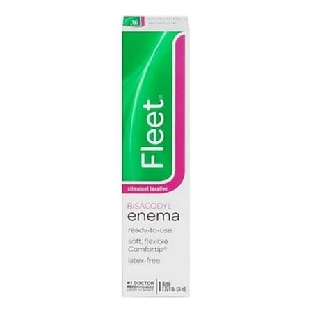 Fleet Stimulant Laxative Bisacodyl Enema Ready To Use, 1.25 Oz, 3 Pack