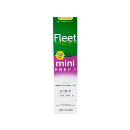 Fleet Stimulant Laxative Bisacodyl Enema Ready To Use, 1.25 Oz