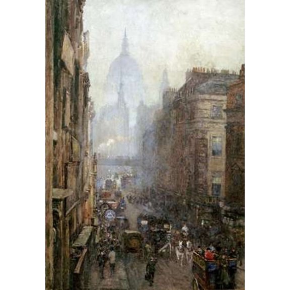 Fleet Street Poster Print by Rose Maynard Bartom (20 x 28)
