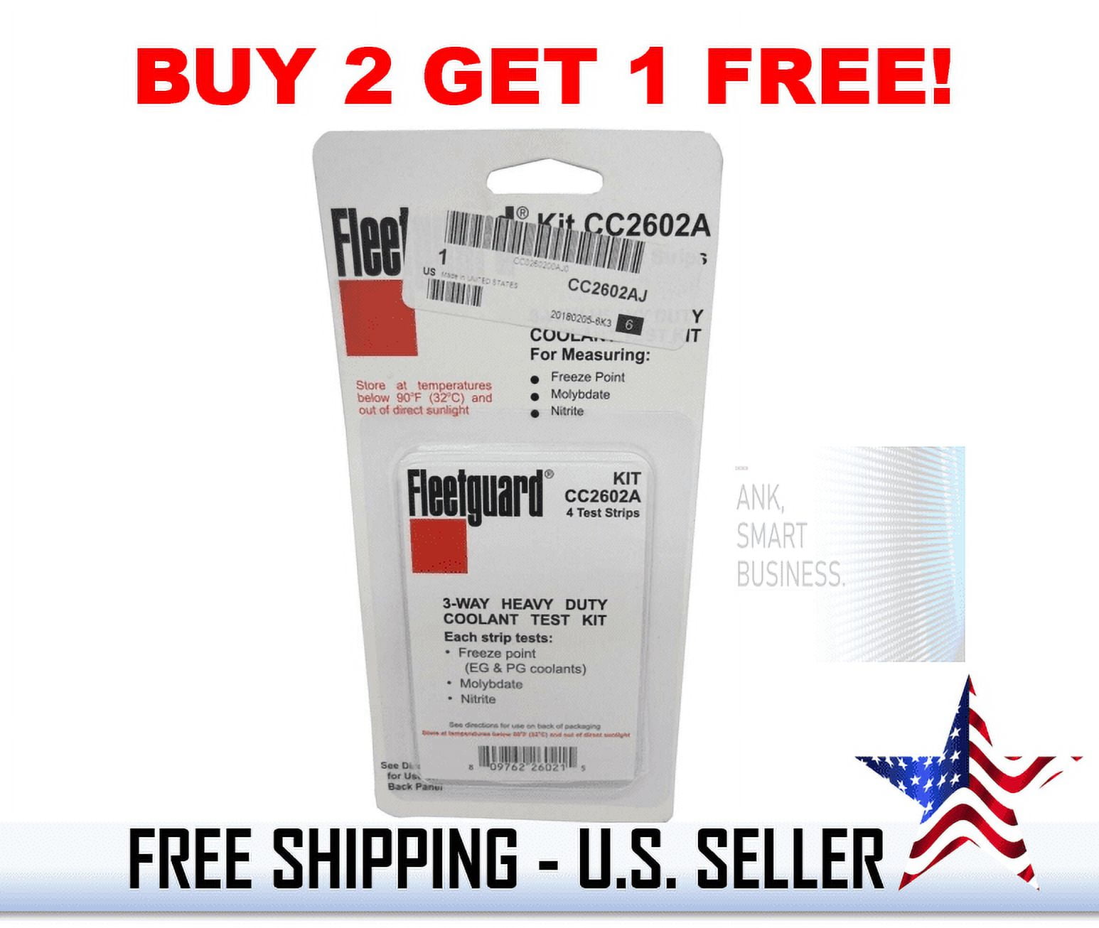 Fleetguard Cooling Analysis CC2602A, Coolant Test DCA SCA Diesel ...