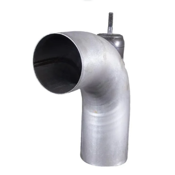 Fleetguard FL-17476-000 5" 90-Degree OD/OD Exhaust Elbow for Freightliner Peterbilt Kenworth - OEM Aluminized Steel Elbow