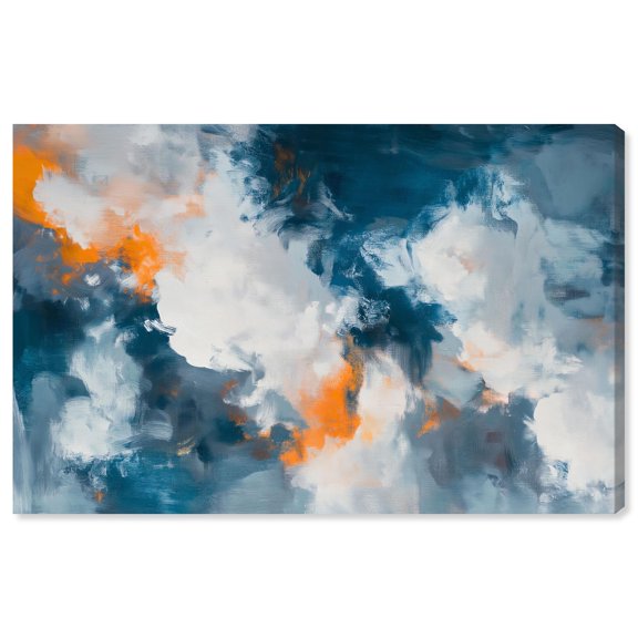 Fleeting Atmosphere II Canvas Print Blue Wall Art by Art Remedy, Gallery Wrapped, 15 x 10
