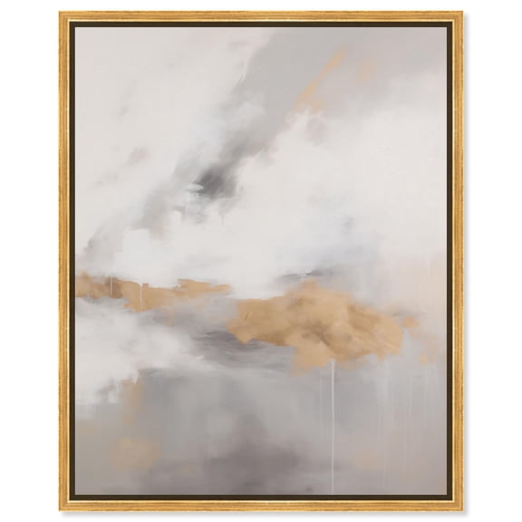 Fleeting Gold II Canvas Muted Elegant Art by Art Remedy, Gold Frame, 24 x 30