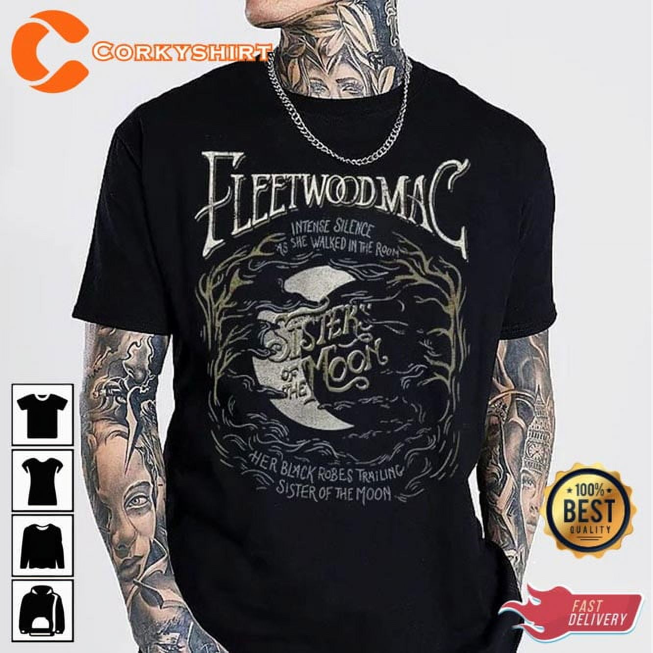 Fleetwood Mac Band Sisters Of The Moon Unisex Concert Tshirt
