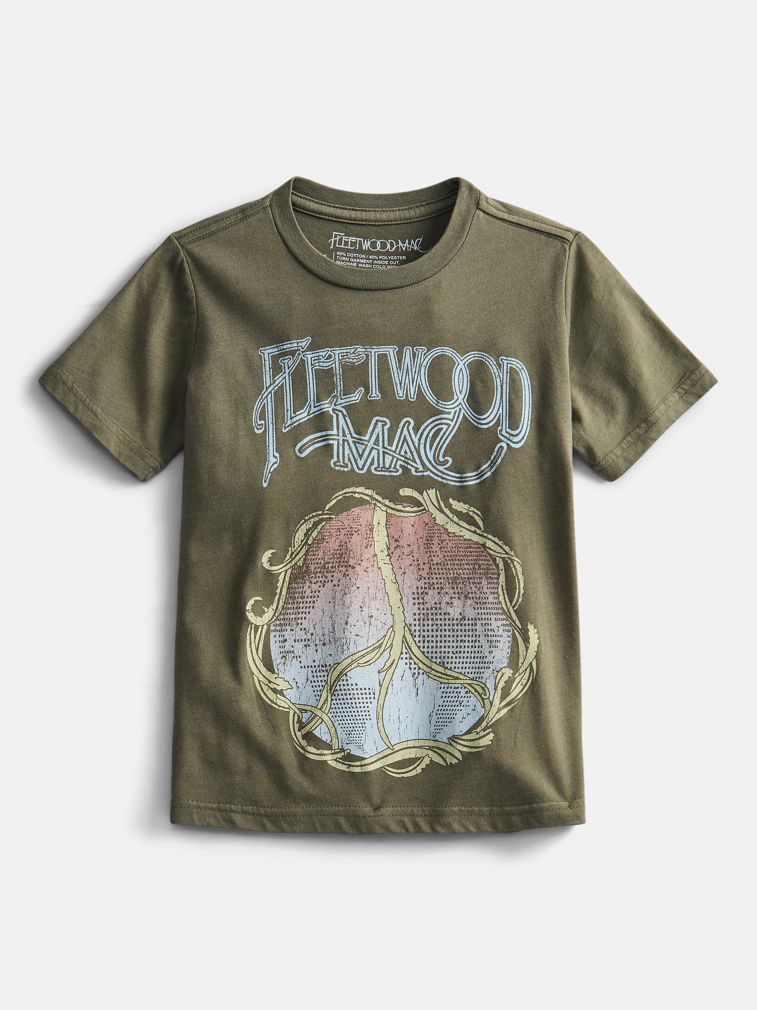 Fleetwood Mac Boys' Graphic Band Tee with Short Sleeves, Sizes 4-18