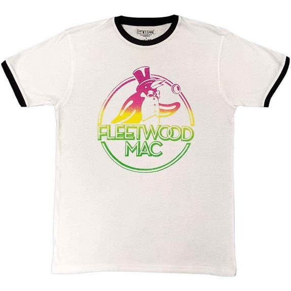 Fleetwood Mac Unisex Ringer T-Shirt: Penguin (Large)