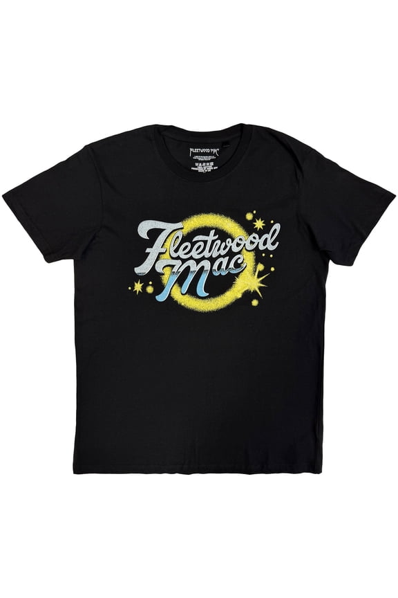 Fleetwood Mac Unisex T-Shirt: Circle Logo (Black)
