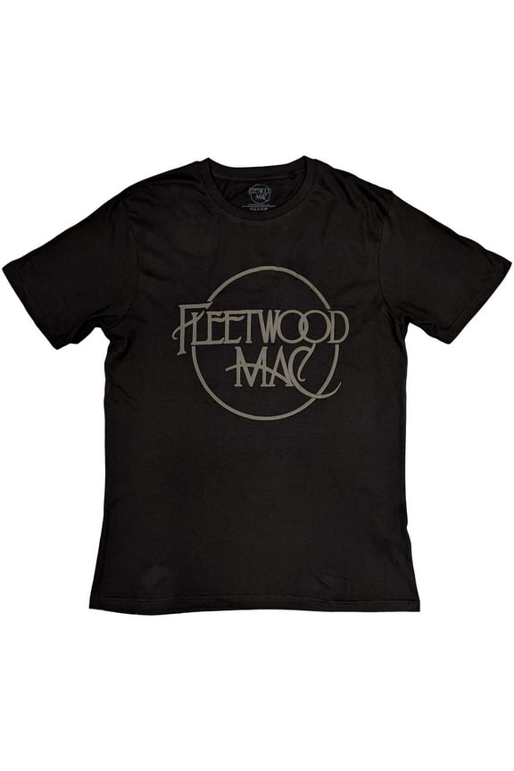 Fleetwood Mac Unisex T-Shirt Classic Logo (Hi-Build) (Large)
