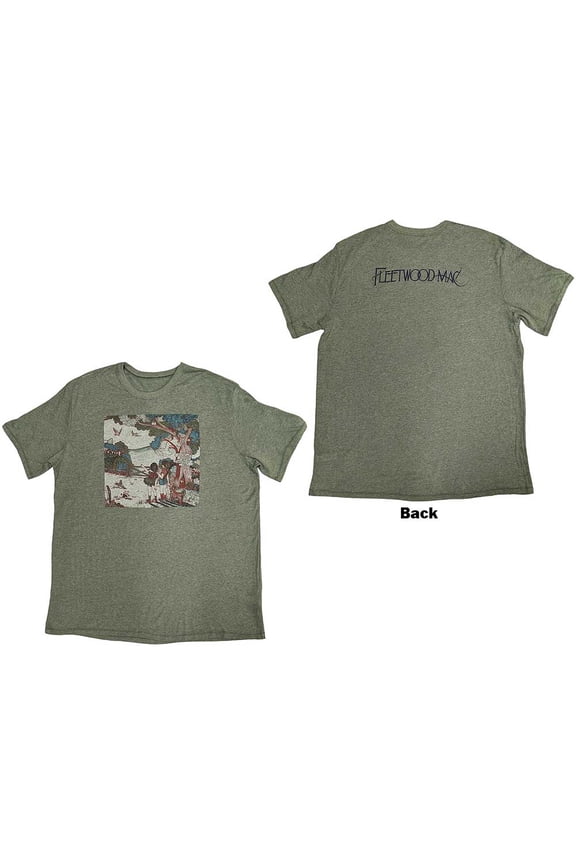 Fleetwood Mac Unisex T-Shirt: Kiln House Album Art (Back Print & Ex-Tour) (XX-Large)