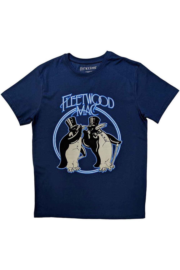 Fleetwood Mac Unisex T-Shirt: Penguins (Large)