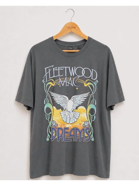 Fleetwood Mac Vintage Rock Band Oversized Graphic T-Shirt