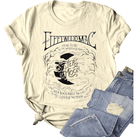Fleetwood Mac Vintage Sand Classic Rock Band Graphic T-Shirt Sizes S ...