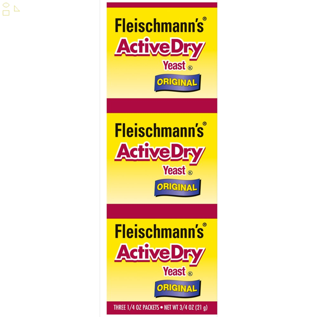 Fleischmann'S Active Dry Yeast, 0.75 Oz, 3 Pack Original Recipe