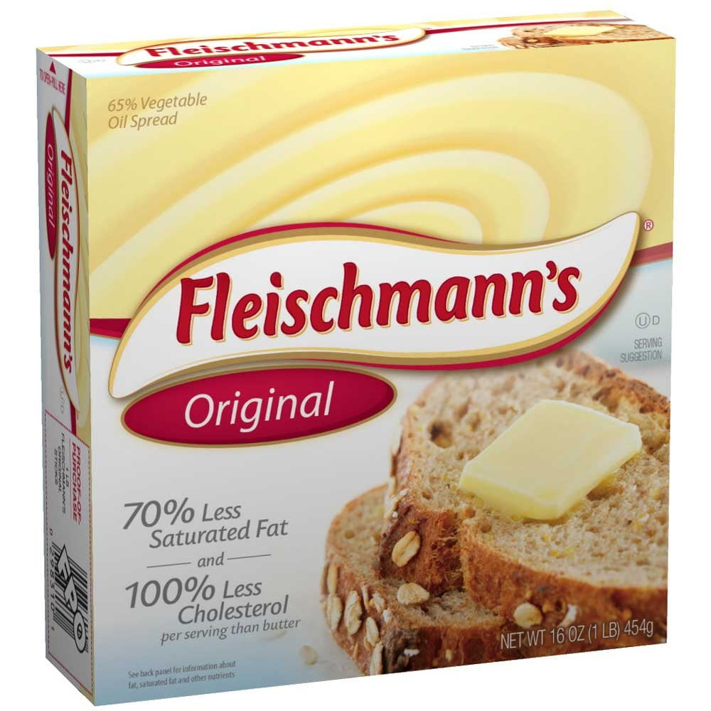 Fleischmann Solid Margarine Stick, 1 Pound 18 per case.
