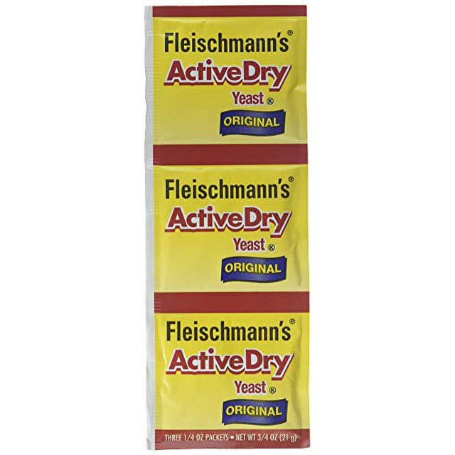 Fleischmann's Active Dry Yeast,0.25 Ounce, 3 Count (Pack of 2