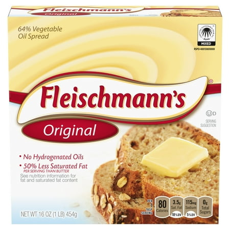 Fleischmann’s Original Vegetable Oil Spread Sticks, 16 oz (Pack of 4)