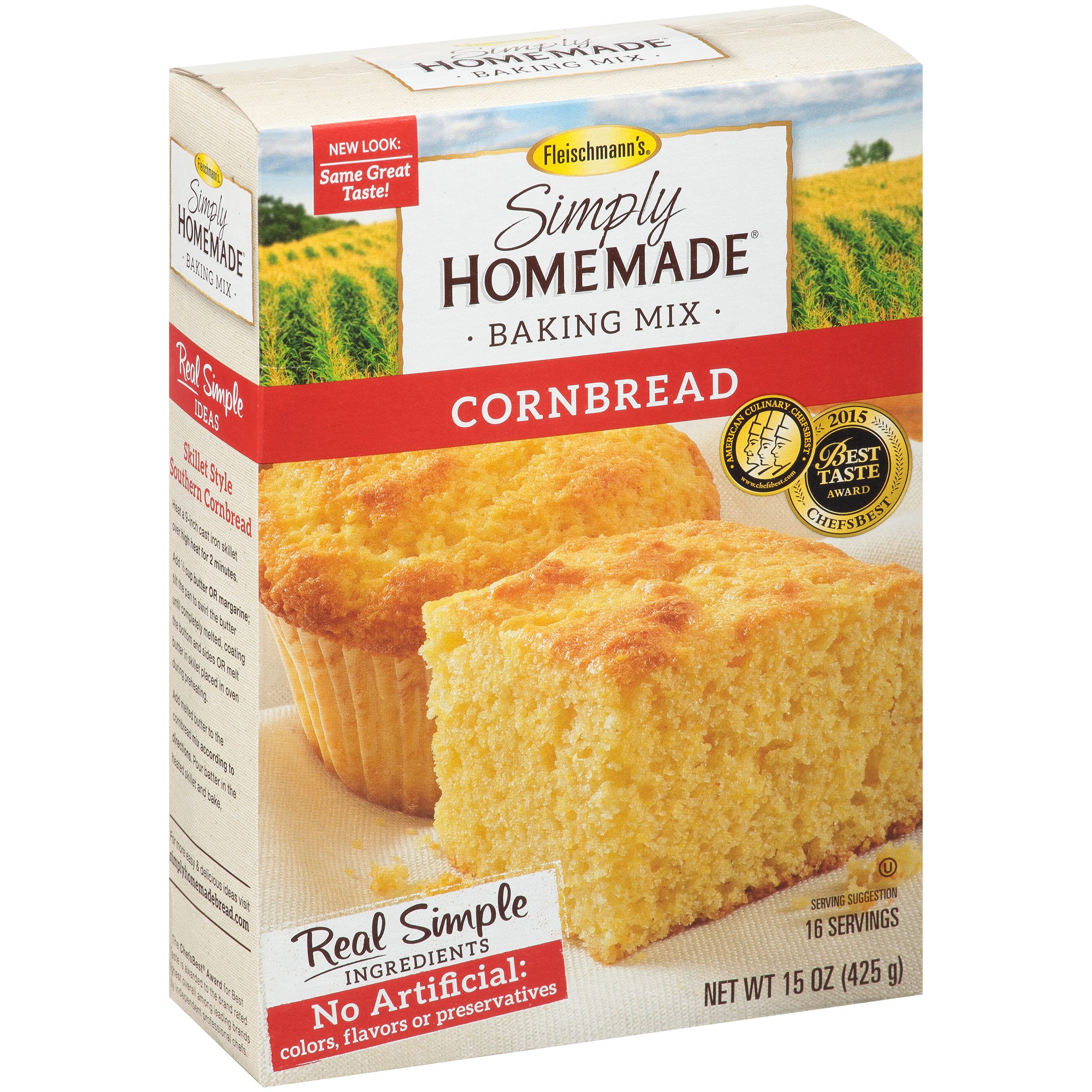 Fleischmann's Simply Homemade Corn Bread Baking Mix, 15 oz