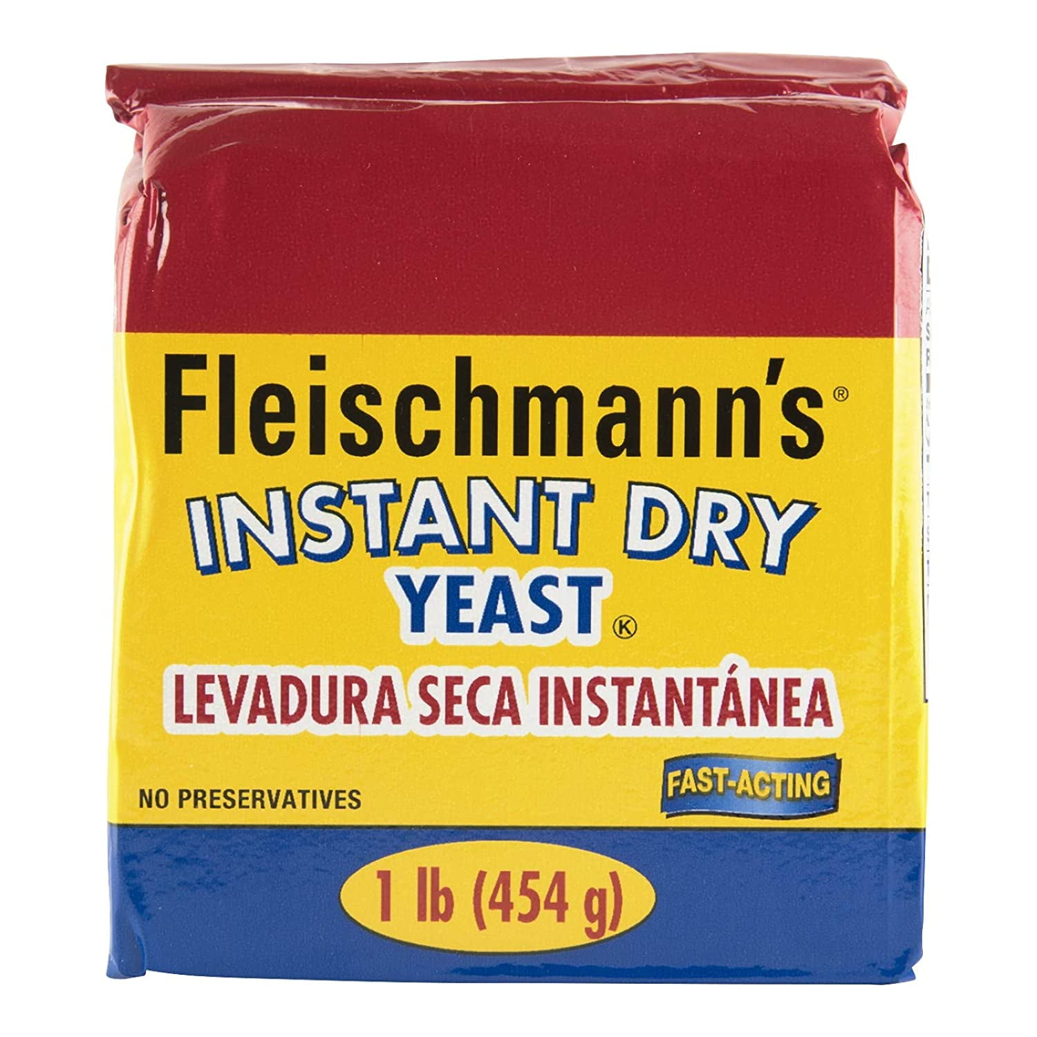 Fleischmanns Yeast, Fleischmanns Instant Dry Yeast, 16 Ounce 1 Pack