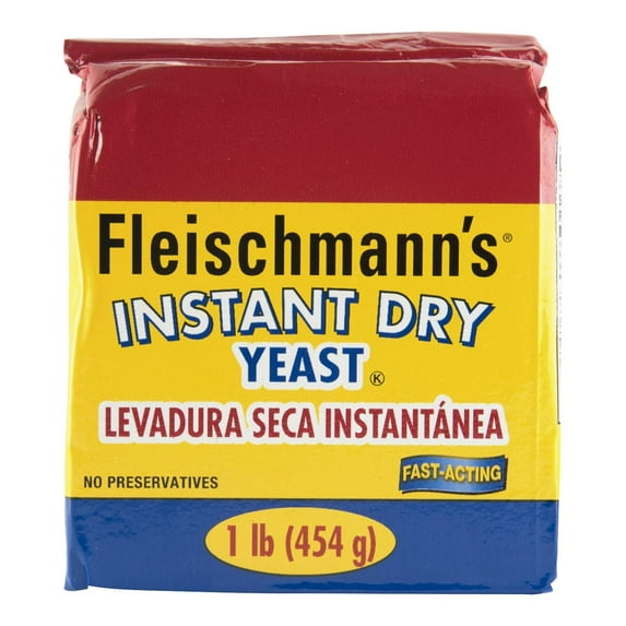 Fleischmann?s Yeast, Fleischmann?s Instant Dry Yeast, 16 Ounce - 1 Pack, Fast-Acting, Gluten Free, No Preservatives 2pck