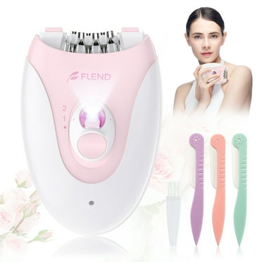 Flend Smooth Glide Epilator for Women Facial Hair, Hair Removal Device with 36 Tweezers, 2 Speeds Hair Removal, Hair Removal for Women Legs/Face/Bikini/Arms,Womens Electric Shaver Smooth Skin