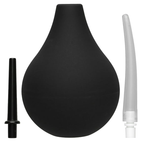 Flents Black Enema for Men + Women, Silicone Bulb