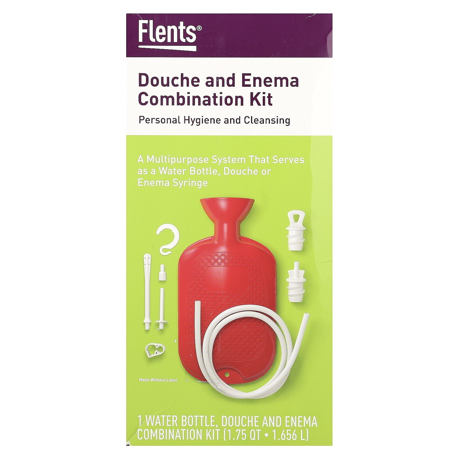 Flents Douche and Enema Combination Kit, Reusable, Multi-Purpose