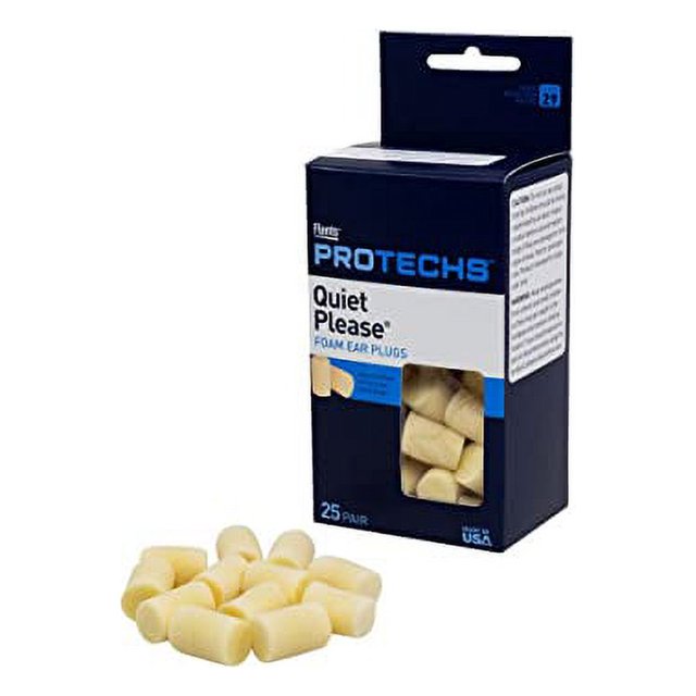 Flents Ear Plugs, 25 Pair, Ear Plugs for Sleeping, Snoring, Loud Noise
