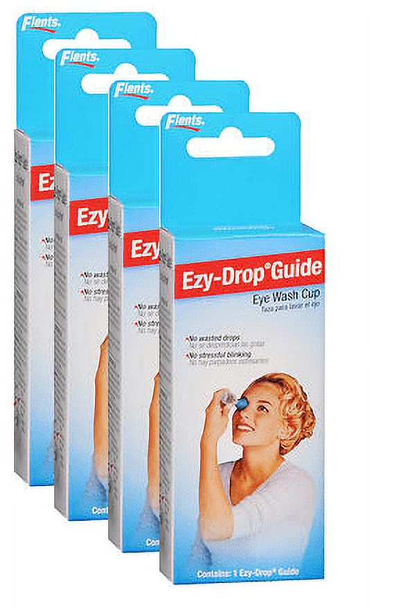 Flents EzyDrop Guide Eye Wash Cup 6 ea pack of 4