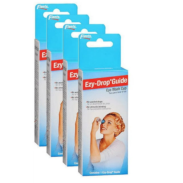 Flents EzyDrop Guide Eye Wash Cup 6 ea pack of 4
