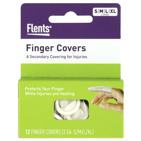 Flents Finger Cots Assorted Sizes Non Sterile Powder Free 12 Count