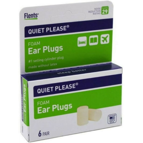 Flents Protechs, Quiet Please, Foam Ear Plugs, 6 Pairs