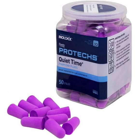 Flents Protechs, Quiet Time, Foam Ear Plugs, 50 Pair