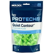 Flents Quiet Contour Ear Plugs, 55 Pair, Contour to Ear, NRR 33, Made in the USA