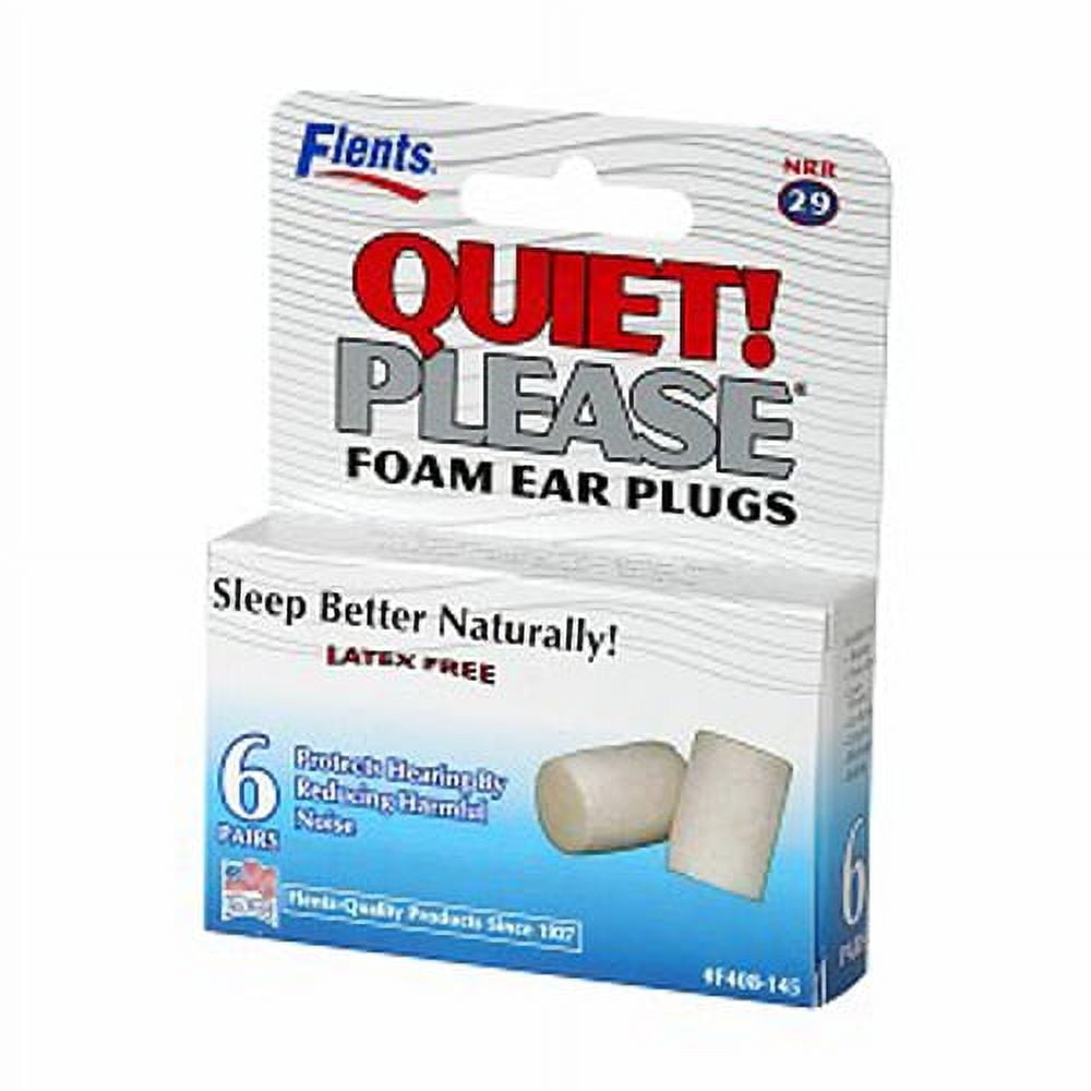Flents Quiet Please Foam Ear Plugs - 6 Pair, 6 Pack