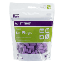 Flents Quiet Time® Soft Comfort Ear Plugs (NRR 33), Made in the USA (70 Pair)