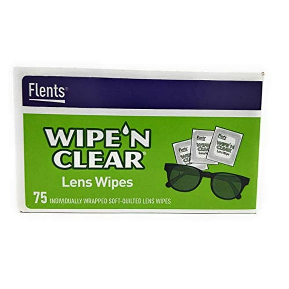 Flents Wipe N Clear Lens Wipes 75 Count