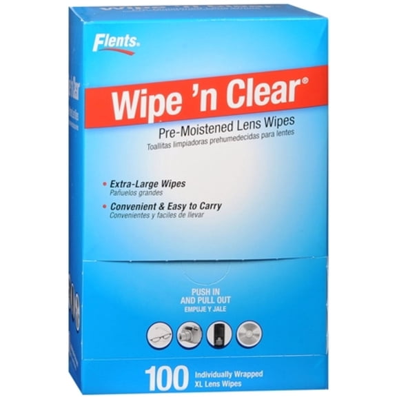 Flents Wipe 'N Clear Premoistened Tissues #F414-210 100 Each