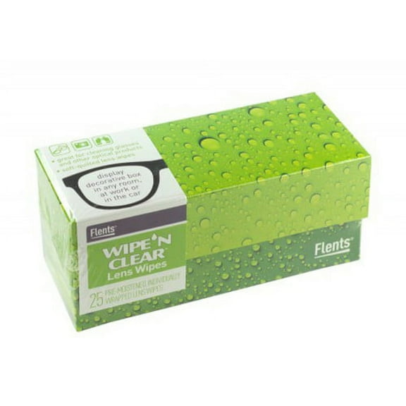 Flents Wipe n Clear Lens Wipes Assorted Box Patterns, 25 Ea