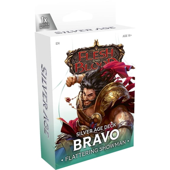 Flesh & Blood TCG Silver Age Chapter 1 Deck - Bravo, Flattering Showman (Guardian) - 60 Cards