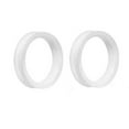 thumbnail image 1 of Flesh Tunnels Silicone Flexi black,white,peach Double Flat Flared 18mm-47mm, 1 of 6