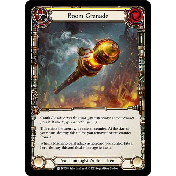 Flesh and Blood Bright Lights Common Boom Grenade EVO085 (Yellow)