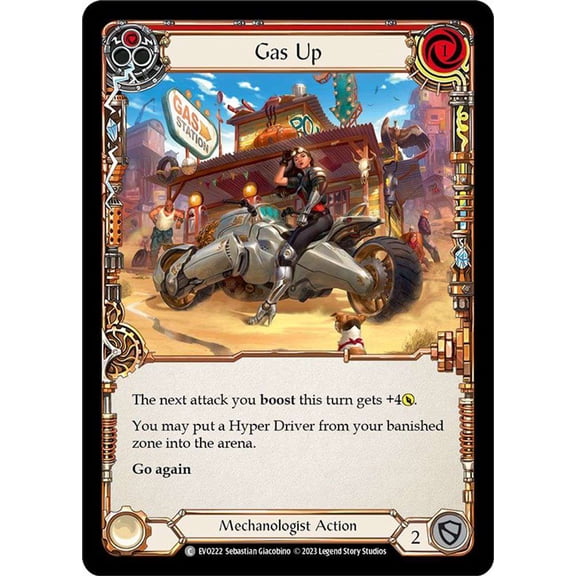 Flesh and Blood Bright Lights Common Gas Up EVO222 (Red)