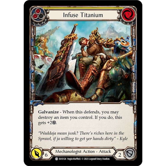 Flesh and Blood Bright Lights Common Infuse Titanium EVO124 (Yellow)