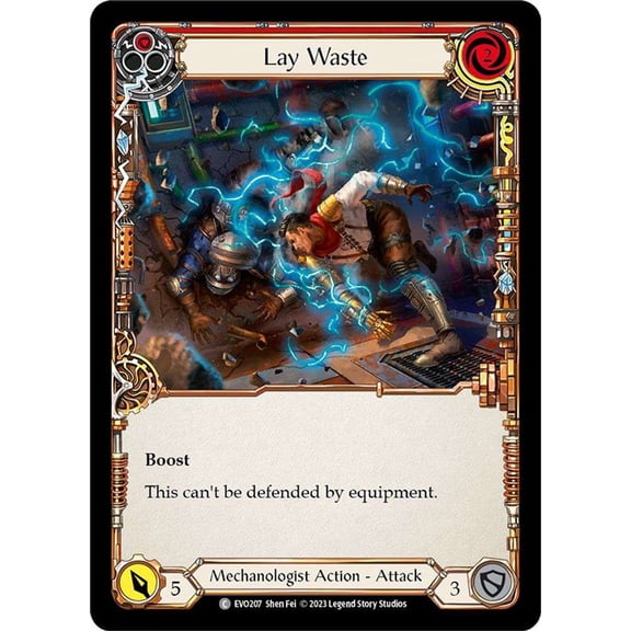 Flesh and Blood Bright Lights Common Lay Waste EVO207 (Red)