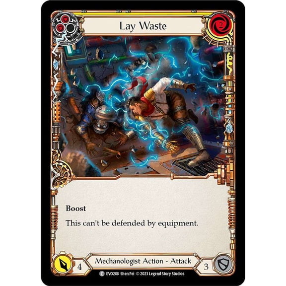 Flesh and Blood Bright Lights Common Lay Waste EVO208 (Yellow)